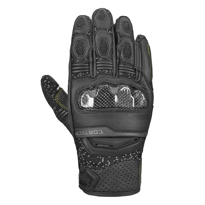 Cortech Women's Revo ST V2 Gloves Black - Back of Hand View