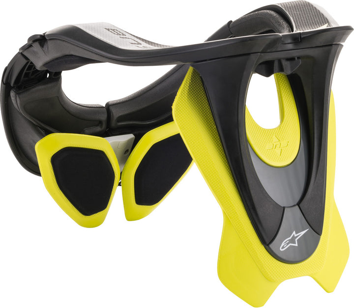 Alpinestars BNS Tech 2 Neck Support Black/Yellow Fluo - Rear View