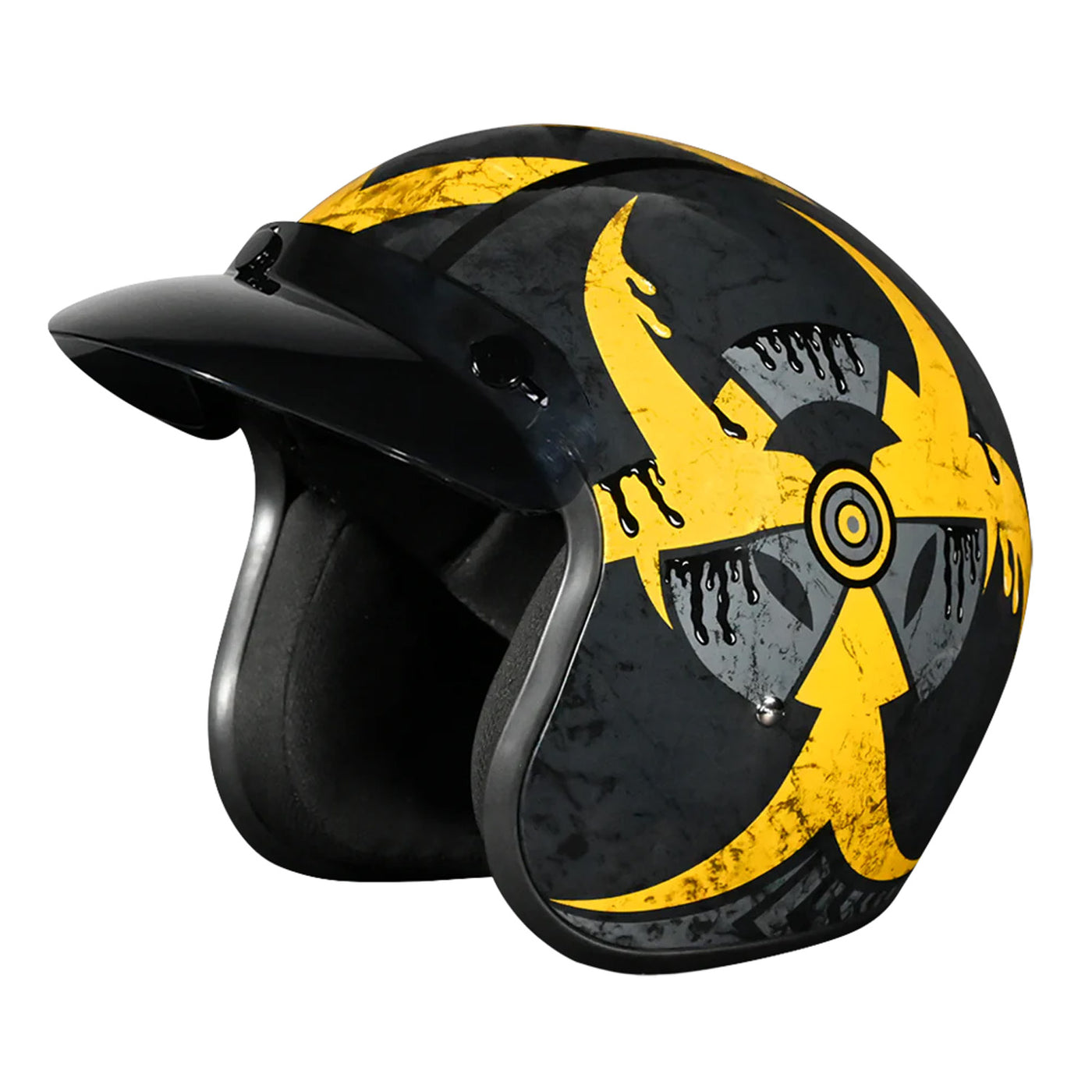 Daytona Helmets D.O.T. Cruiser Helmet - Toxic - Front Left Side View