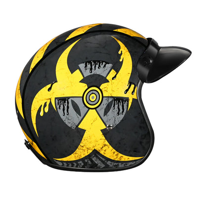 Daytona Helmets D.O.T. Cruiser Helmet - Toxic - Right Side View