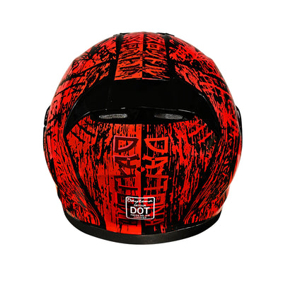 Daytona Helmets D.O.T. Detour Helmet - Havoc - Rear View