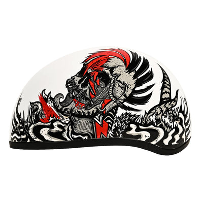 Daytona Helmets D.O.T. Skull Cap - Rockin' Reaper - Left Side View