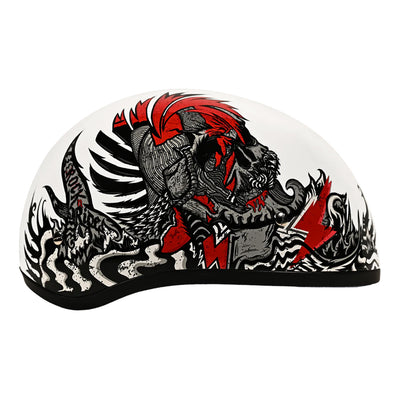 Daytona Helmets D.O.T. Skull Cap - Rockin' Reaper - Right Side View