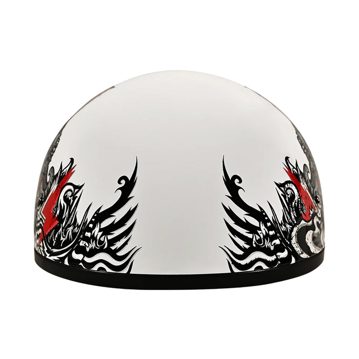 Daytona Helmets D.O.T. Skull Cap - Rockin' Reaper - Front View