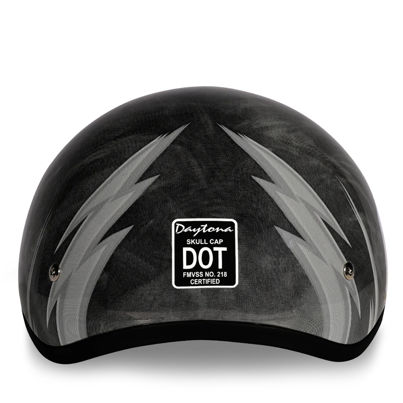 Daytona Helmets D.O.T. Skull Cap - Thunder - Rear View