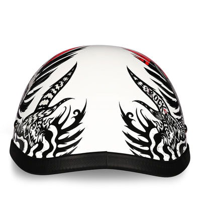 Daytona Helmets Novelty Eagle - Rockin' Reaper - Rear View