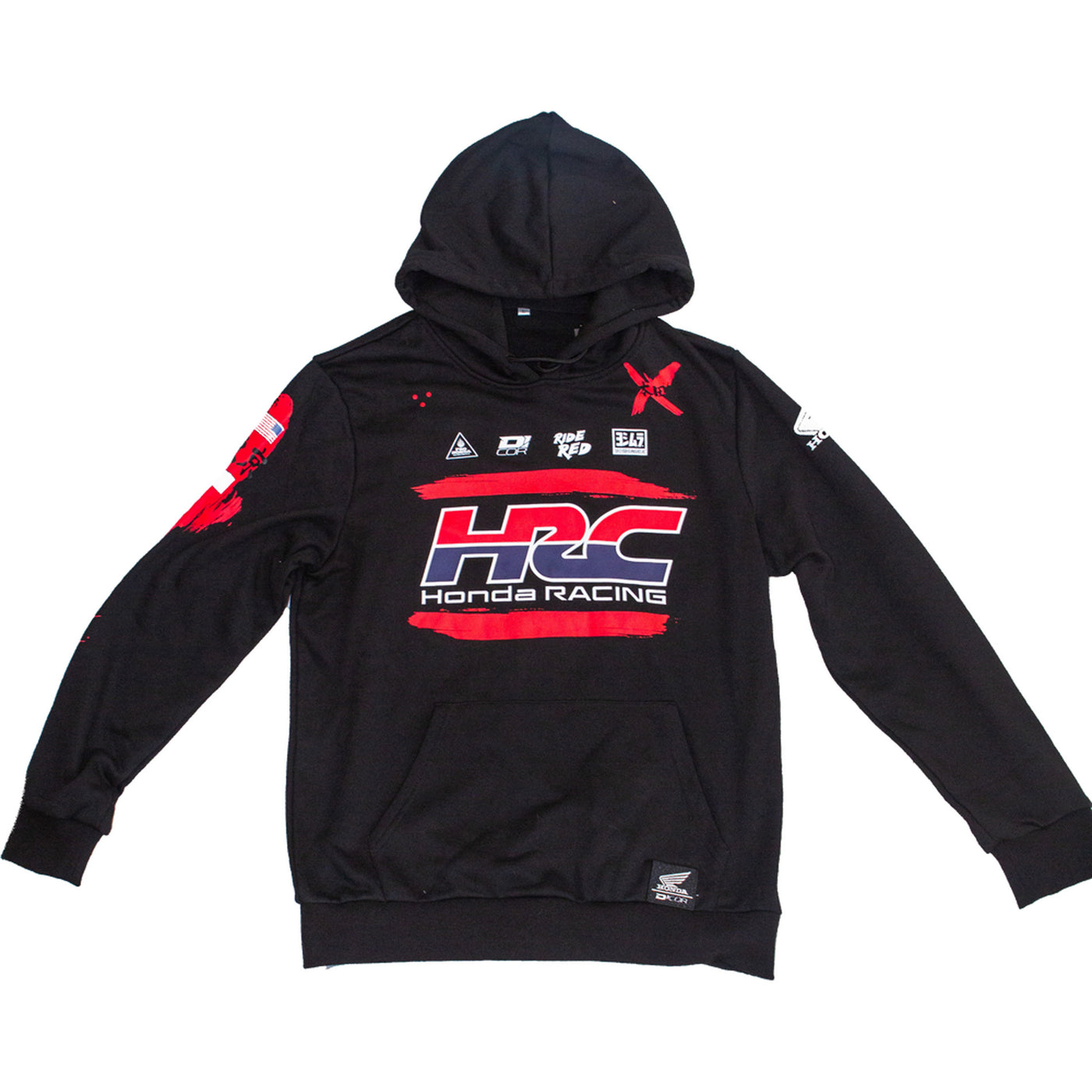 D'Cor Visuals Honda HRC Factory Sweatshirt Black - Front View