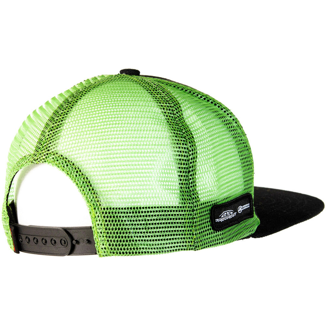 D'Cor Visuals Kawasaki Line Snapback Hat - Rear Side View