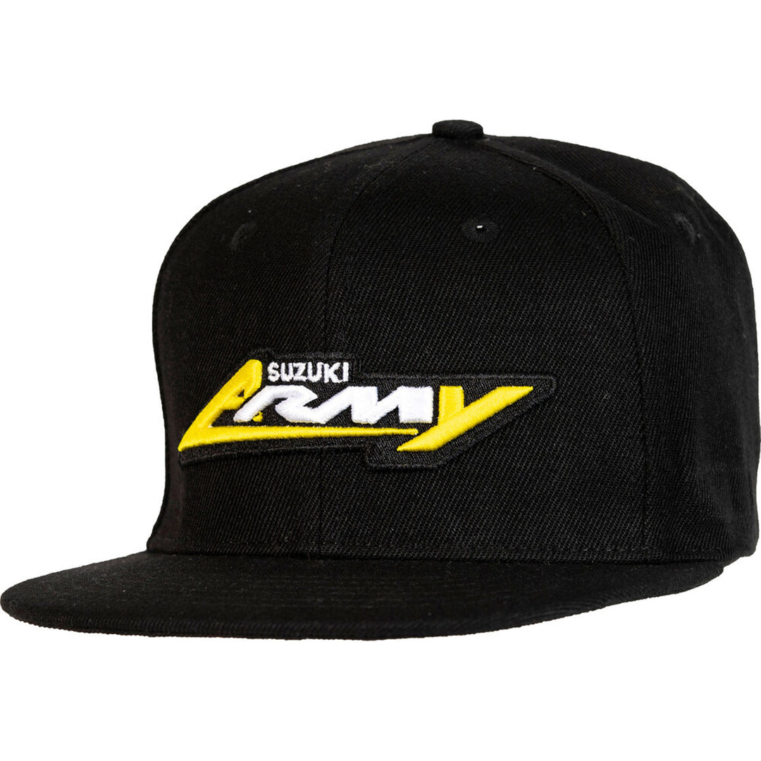 D'Cor Visuals Suzuki RMArmy Snapback Hat - Front Side View