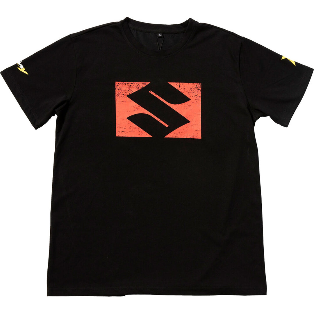 D'Cor Visuals Suzuki Bold T-Shirt Black - Front View