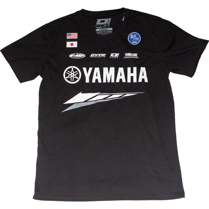 D'Cor Visuals Yamaha Factory T-Shirt Black - Front View