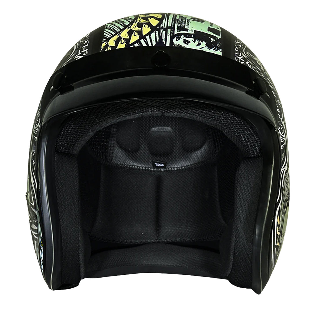 Daytona Helmets D.O.T. Cruiser Helmet - Money - Front View