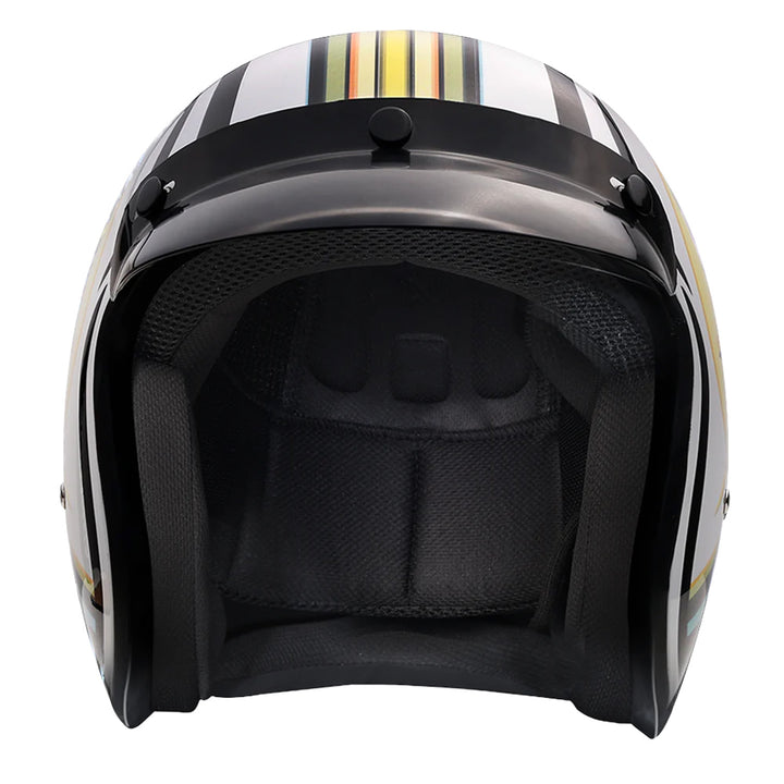 Daytona Helmets D.O.T. Cruiser Helmet - Lightning - Front View