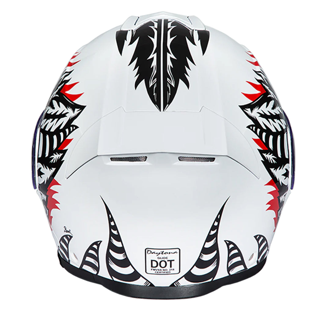 Daytona Helmets D.O.T. Glide Helmet - Phoenix - Rear View