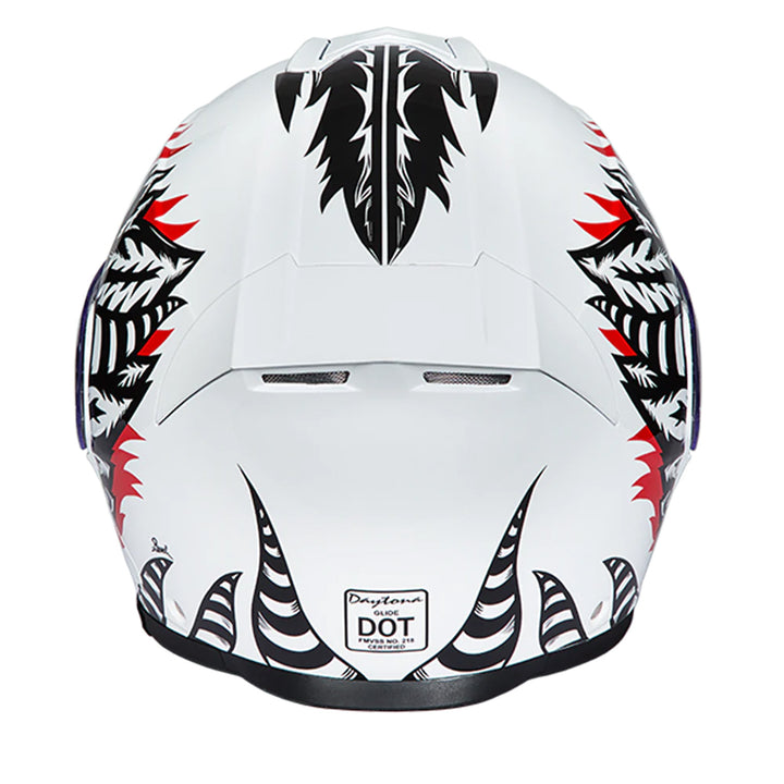 Daytona Helmets D.O.T. Glide Helmet - Phoenix - Rear View