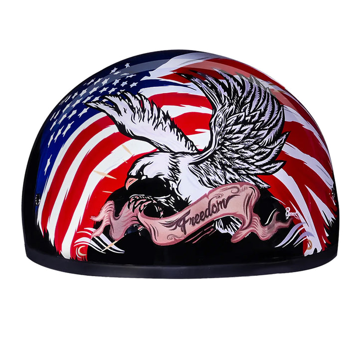Daytona Helmets D.O.T. Skull Cap - Freedom 2.0 - Front View