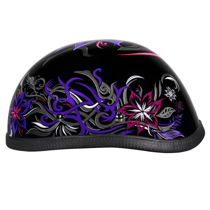 Daytona Helmets Novelty Eagle - Flowers - Left Side View