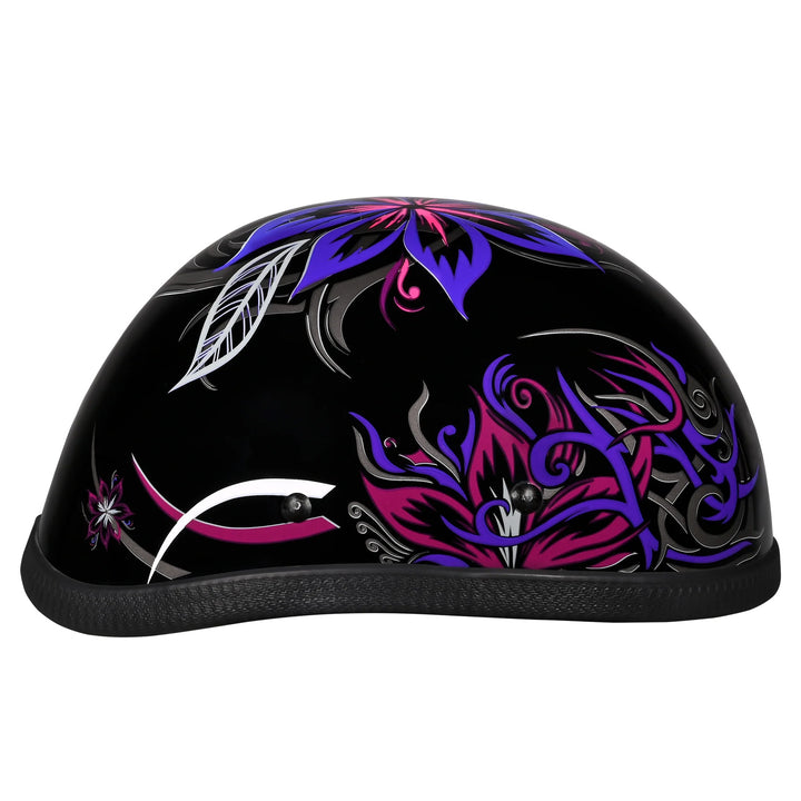 Daytona Helmets Novelty Eagle - Flowers - Right Side View