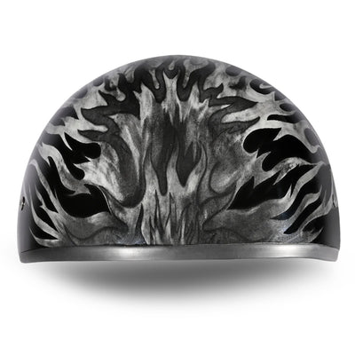 Daytona Helmets D.O.T. Skull Cap - Ignite Grey - Front View