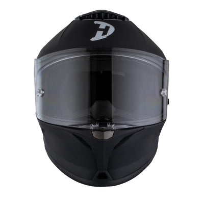 Daytona Helmets D.O.T. & ECE Viper Helmet Dull Black - Front View