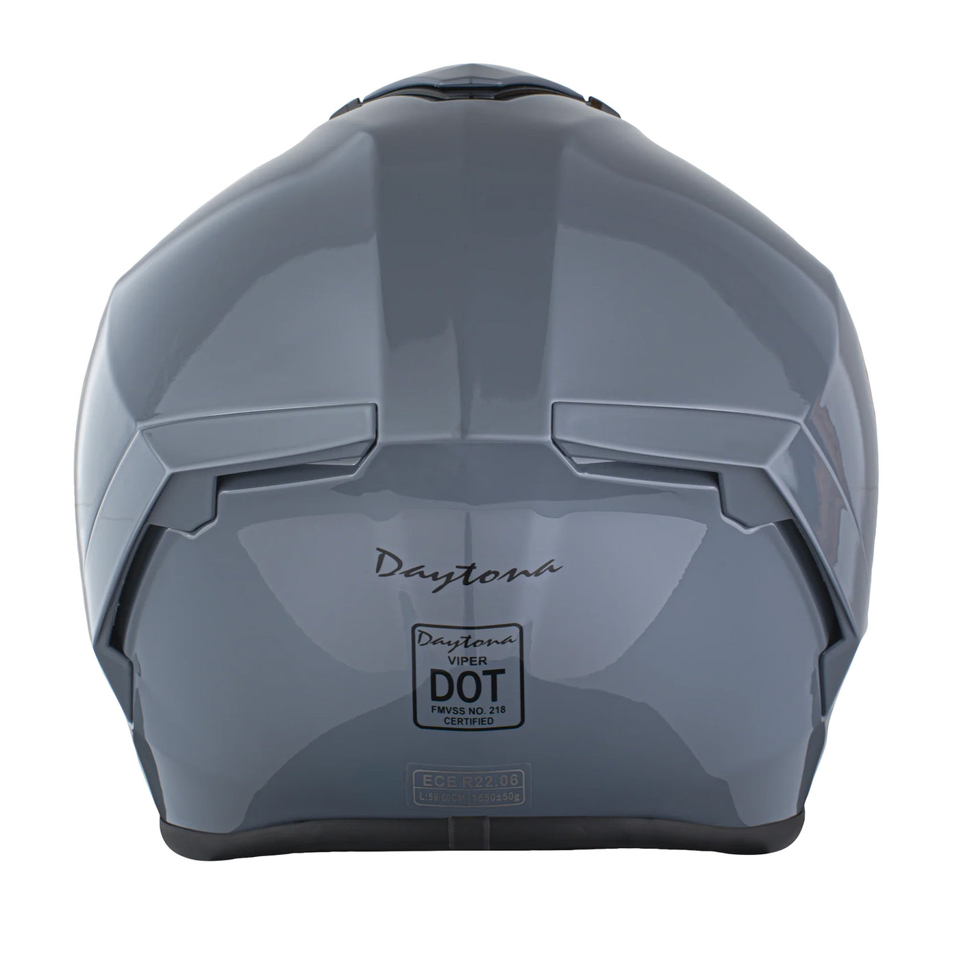 Daytona Helmets D.O.T. & ECE Viper Helmet Arctic Grey - Rear View