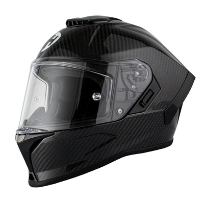 Daytona Helmet D.O.T. & ECE Viper Helmet - Grey Carbon Fiber - Front Left Side View