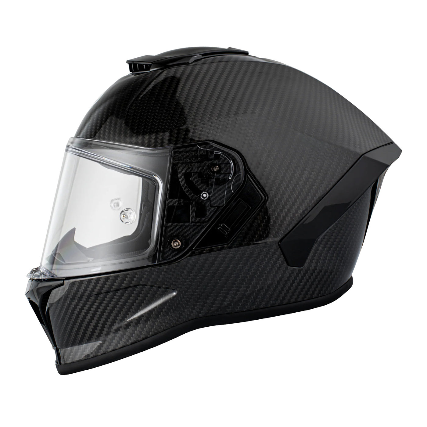 Daytona Helmet D.O.T. & ECE Viper Helmet - Grey Carbon Fiber - Left Side View