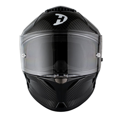 Daytona Helmet D.O.T. & ECE Viper Helmet - Grey Carbon Fiber - Front View