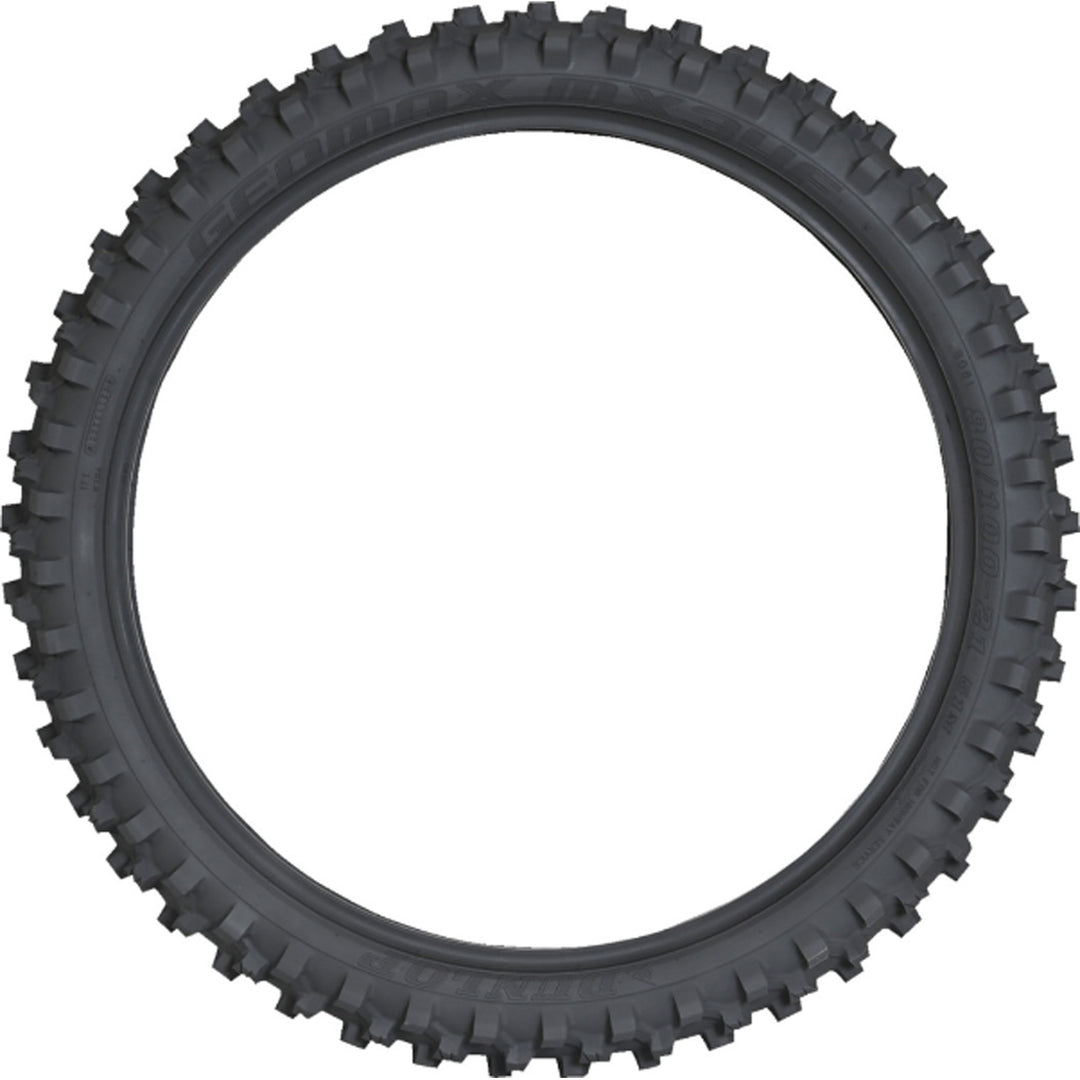 Dunlop Geomax MX34 Tire Front - Side View