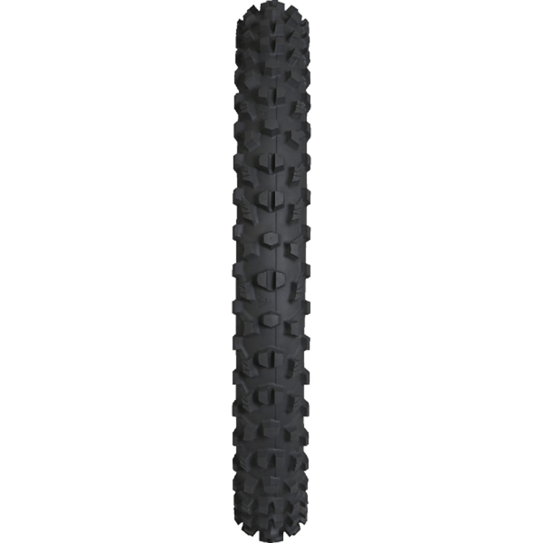 Dunlop Geomax MX34 Tire Front - Straight-On View of Treads