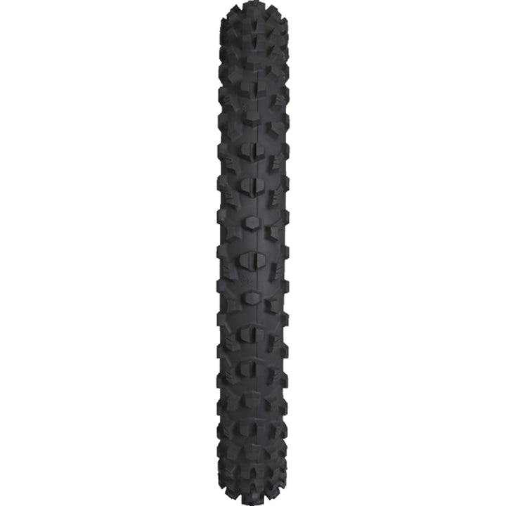 Dunlop Geomax MX34 Tire Front - Straight-On View of Treads