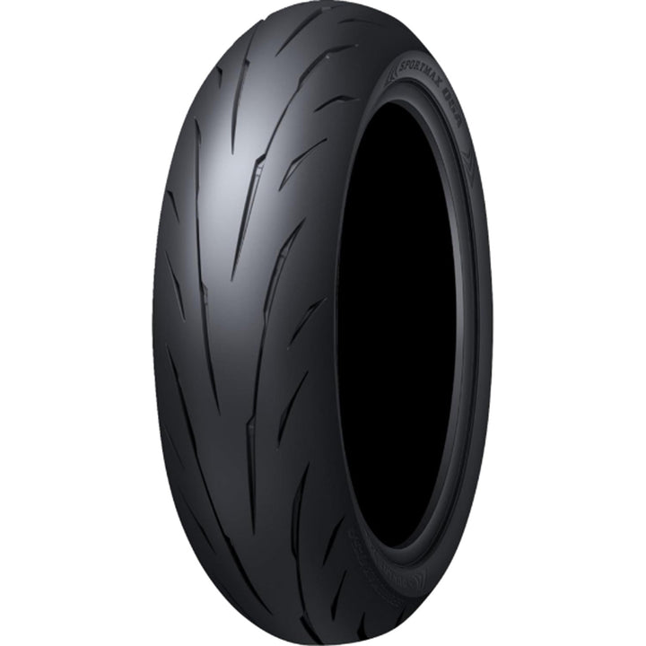 Dunlop Sportmax Q5A Tire - Angled Side View of Rear