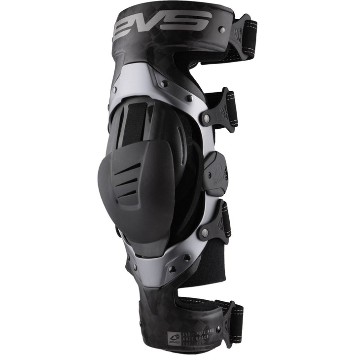 EVS Axis Pro Knee Brace Black/Grey - Front Side View