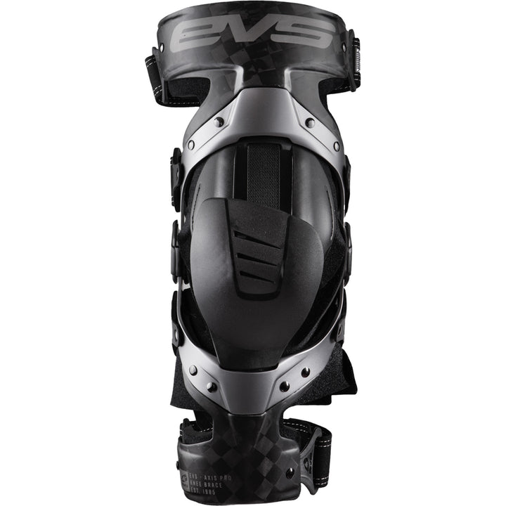 EVS Axis Pro Knee Brace Black/Grey - Front View