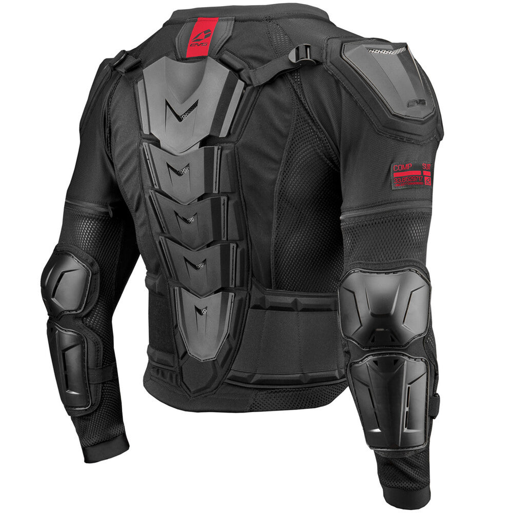 EVS Ballistic Jersey Comp Suit Black/Red - Rear View