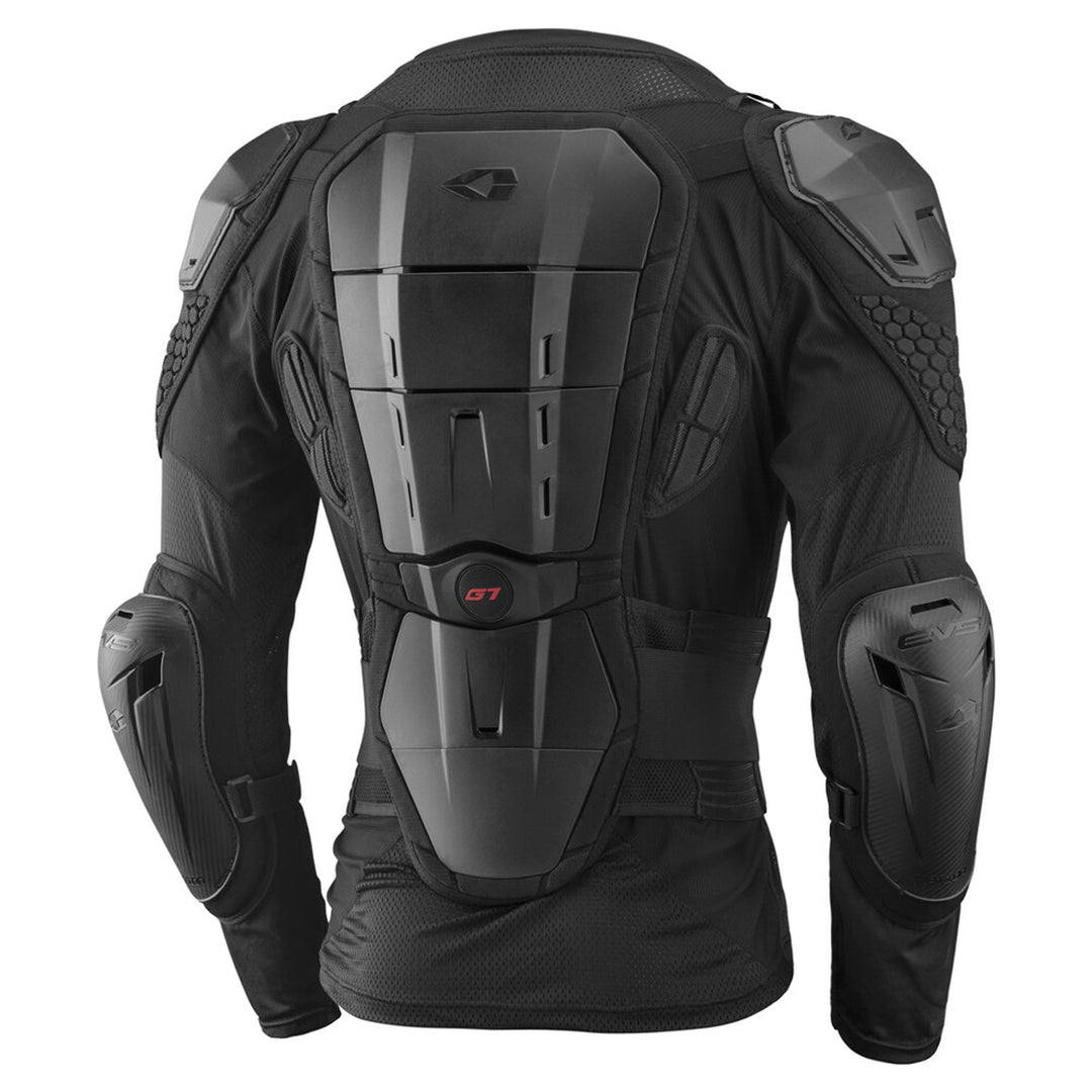 EVS G7 Ballistic Jersey Black - Rear View