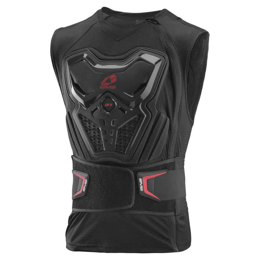 EVS G7 Ballistic Lite Jersey Black - Front View