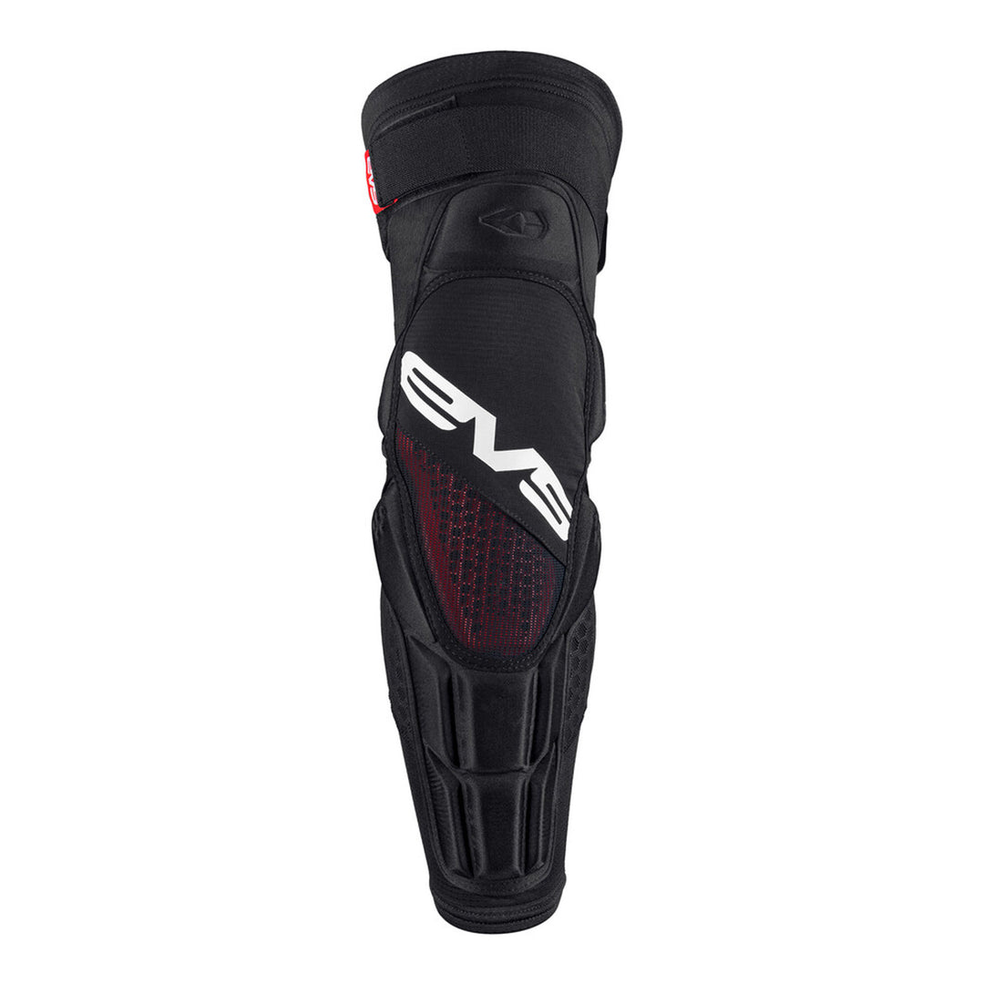 EVS Hex Pro Knee/Shin Guard Black - Front View