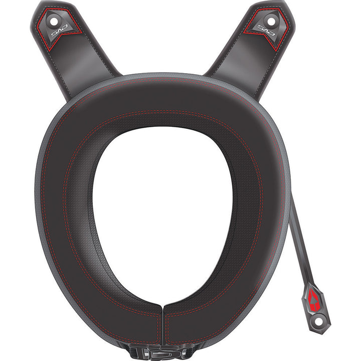 EVS RC3 Race Collar Black ADULT - Bottom Up View