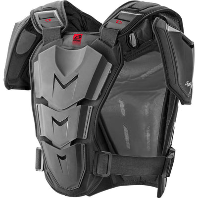 EVS Revo 5 Roost Guard Black - Rear View