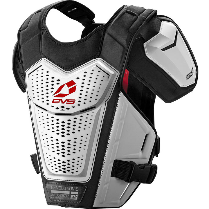 EVS Revo 5 Roost Guard White - Front View