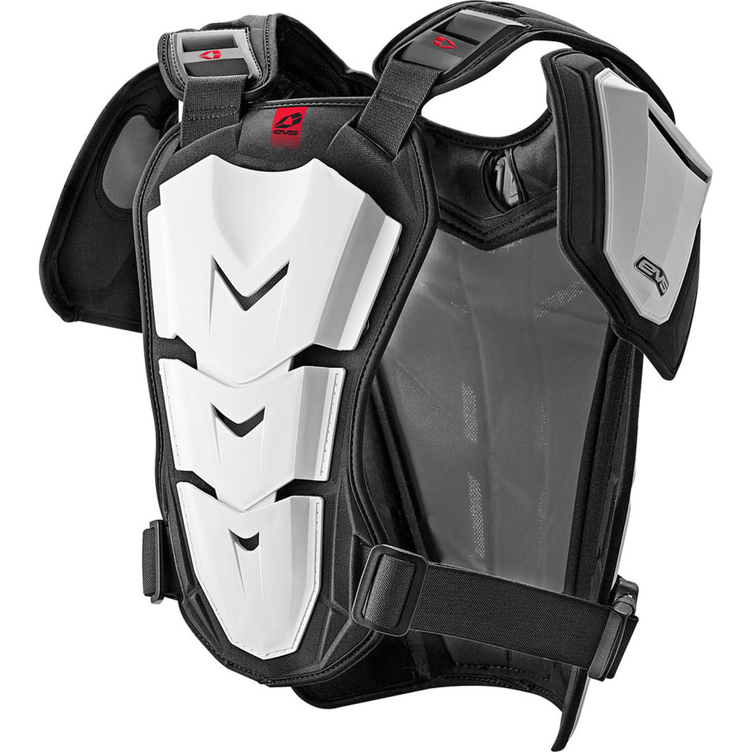 EVS Revo 5 Roost Guard White - Rear View