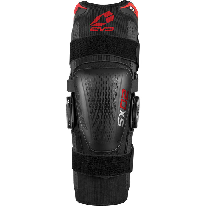 EVS SX02 Knee Brace Black - Front View