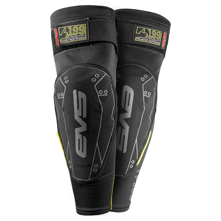 EVS TP199 Elbow Guard Black - Front View of Pair