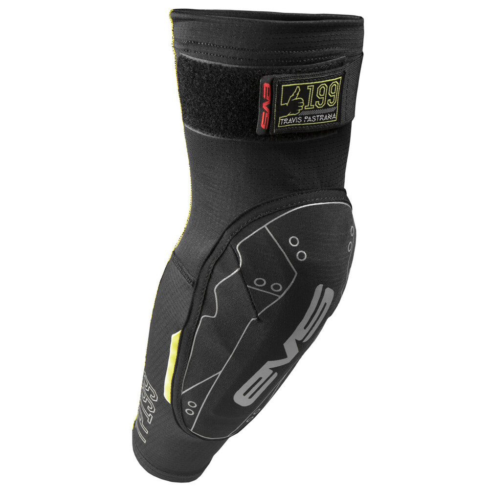 EVS TP199 Elbow Guard Black - Front Side View