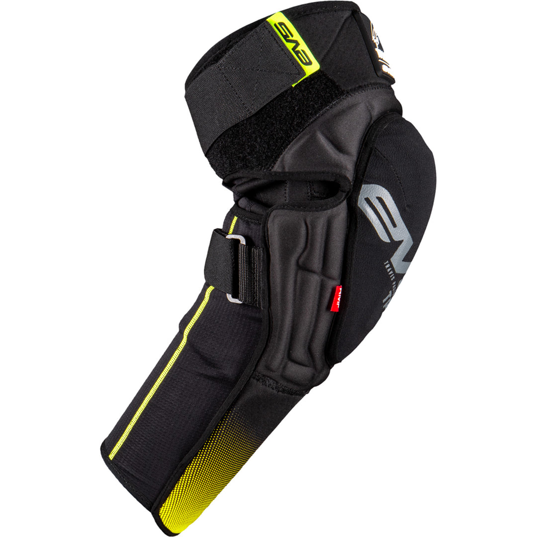 EVS TP199 Knee/Shin Guard Black/Hi-Vis - Side View