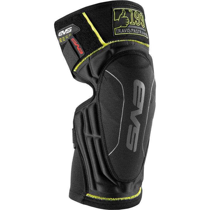 EVS TP199 Lite Knee Pad Black - Front Side View