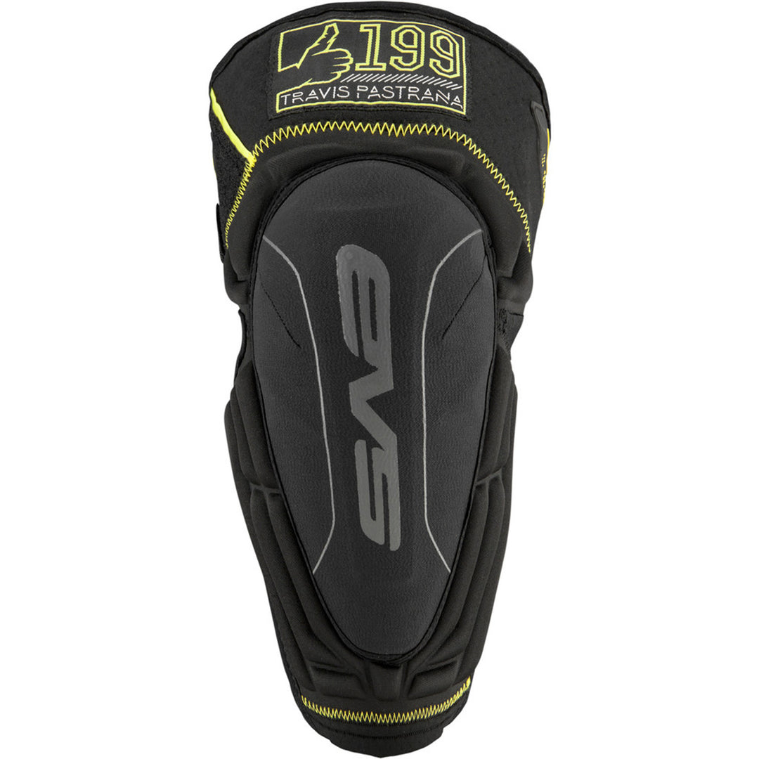EVS TP199 Lite Knee Pad Black - Front View