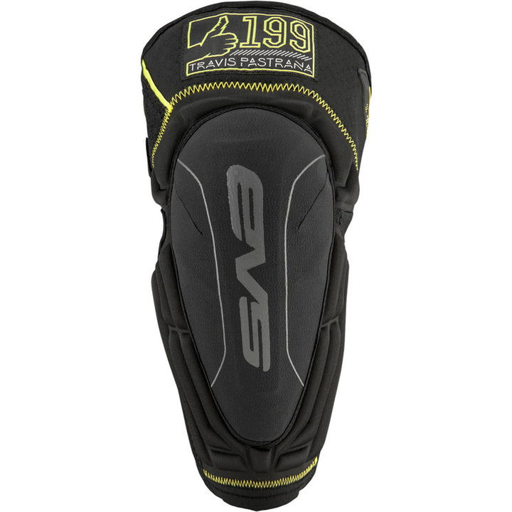 EVS TP199 Lite Knee Pad Black - Front View