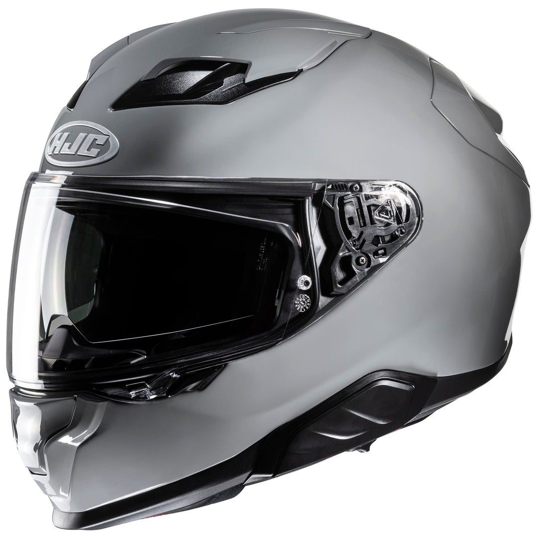 HJC F71 Solid Helmet Nardo Gray - Front Side View
